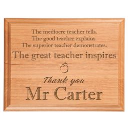 Great Teacher Plaque