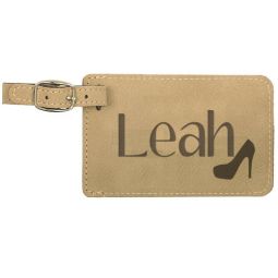 Heel Leather Luggage Tag