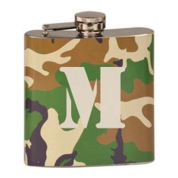 Initial Camo Flask