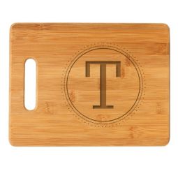 Initial Circle Cutting Board