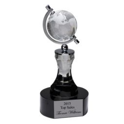 Pedestal Crystal Globe Award