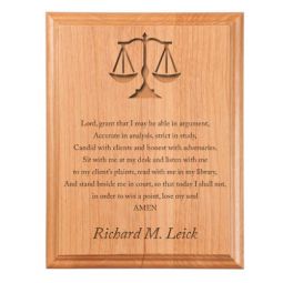 Lawyer Prayer Plaque