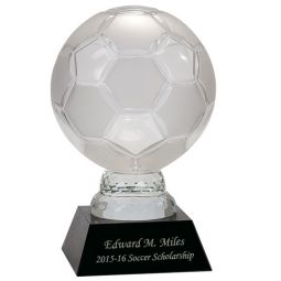 Glass Soccer Ball Award