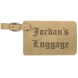 Message Leather Luggage Tag