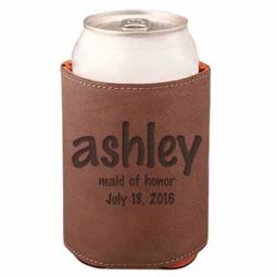 Name Leather Beverage Holder S1