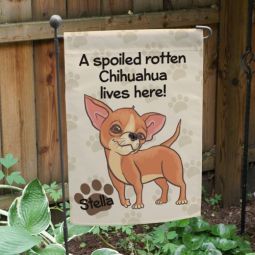 Spoiled Dog Garden Flag