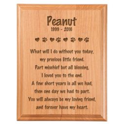 Pet Memory Plaque