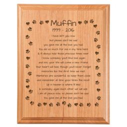 Pet Prints Plaque