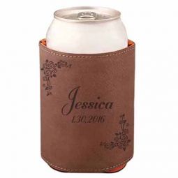 Roses Leather Beverage Holder