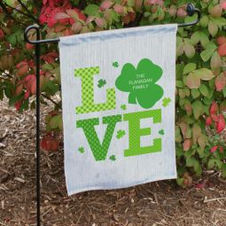 Shamrock Love Garden Flag