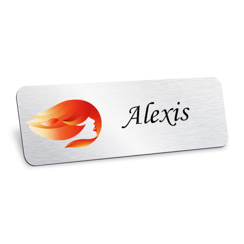 Custom Text 1x3 Metal Name Tags