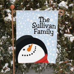 Snowman Garden Flag