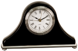 Black Piano Finish Mantel Desk Clock