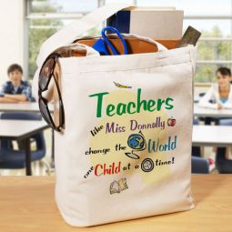 Teacher Change World Tote bag