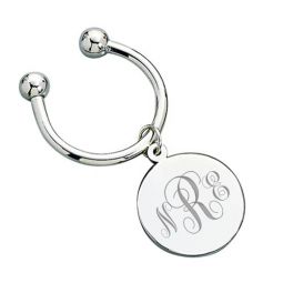 Monogram Tiffany Style Key Ring