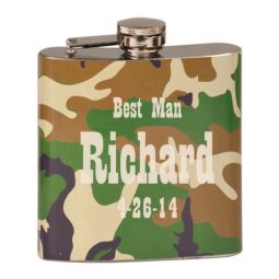 Wedding Camo Flask