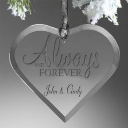 Always & Forever Glass Ornament