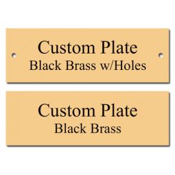 3x1 Rectangle Brass Plate