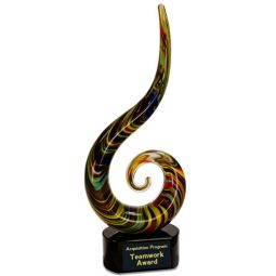 Color Swoop Art Glass Award