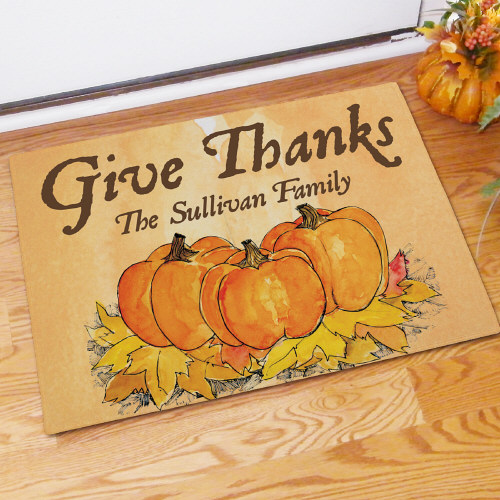 Fall Front Door Mat, Give Thanks Doormat