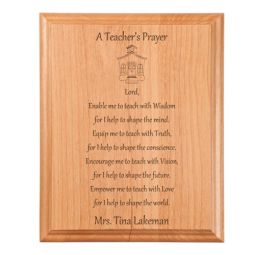 Teacher Prayer Plaque