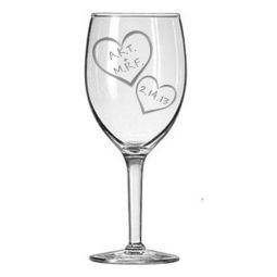 Initials Wine Glass